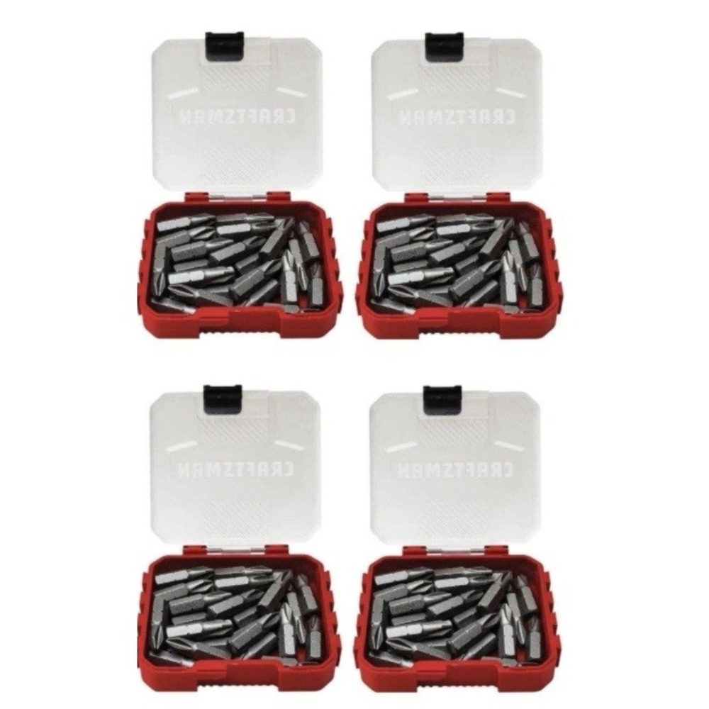 Craftsman Screwdriver Bit Set Phillips #2 1" Impact Drill Bits 30pc Case 4 Pack